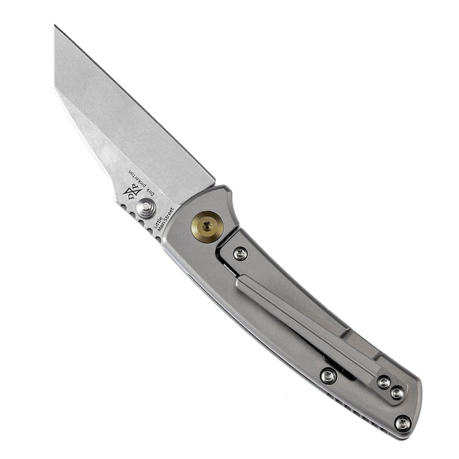 Kansept Little Main Street Folding Knife Satin Titanium Handle