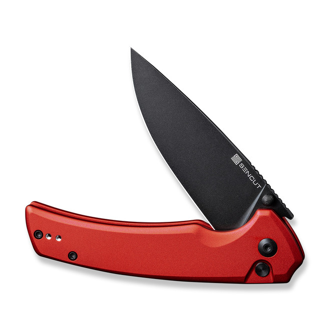 Sencut Serene Folding Knife Red Aluminum Handle D2 Drop Point