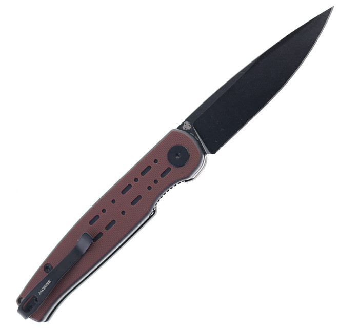Petrified Fish Flipper Folding Knife Red/Black G10 Handle 154CM