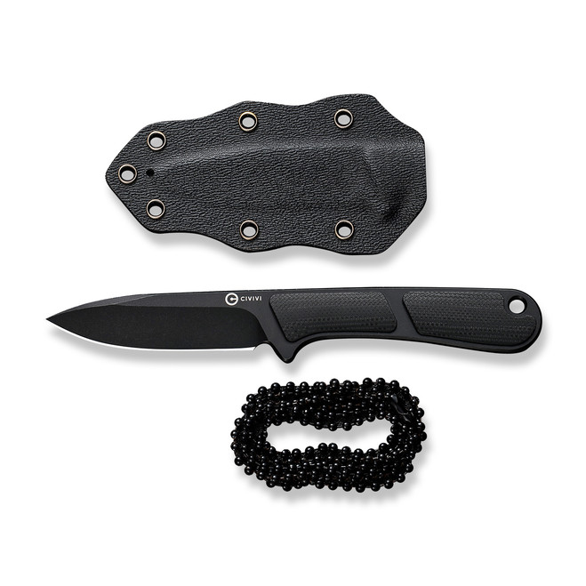 Civivi Mini Elementum Fixed Blade Knife Black G10 Handle Nitro-V
