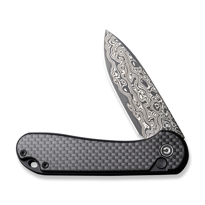Civivi Button Lock Elementum II Folding Twill Carbon Fiber/Black