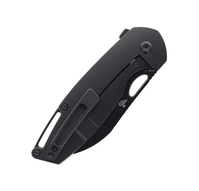 Kansept Model 6 Folding Knife Timascus/Black Titanium Handle S35VN