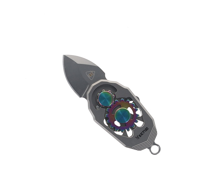 Ketuo Beetle  Mini Key Chain Pocket Knife Bottle Opener Grey Titanium Handle M390 Blade Ketuo Beetle  Mini Key Chain Pocket Knife Bottle Opener Grey Titanium Handle M390 Blade