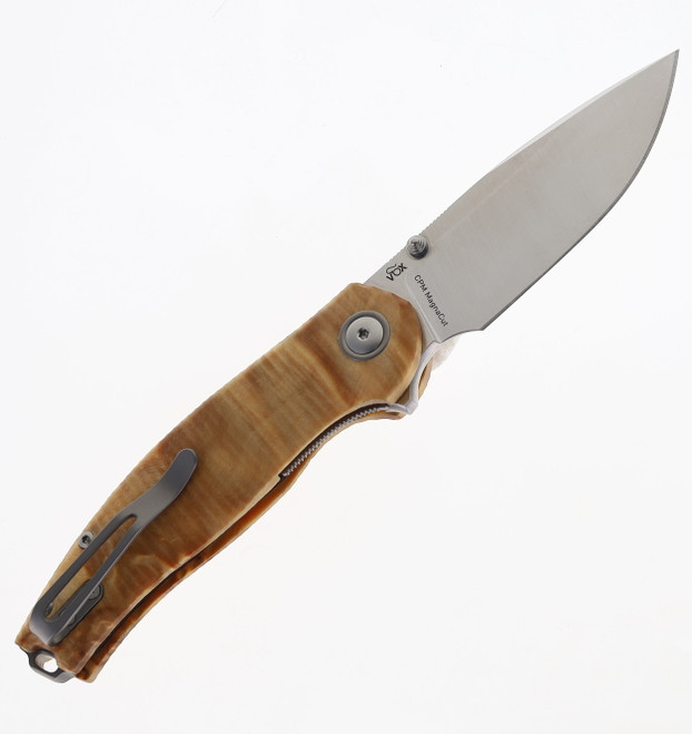 Viper Knives Vale Folding Knife Flamed Poplar Wood Handle Magnacut
