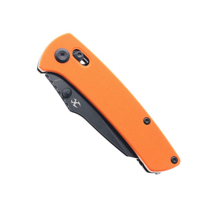 Kansept Main Street Crossbar Lock Pocket Knife Orange G10 Handle