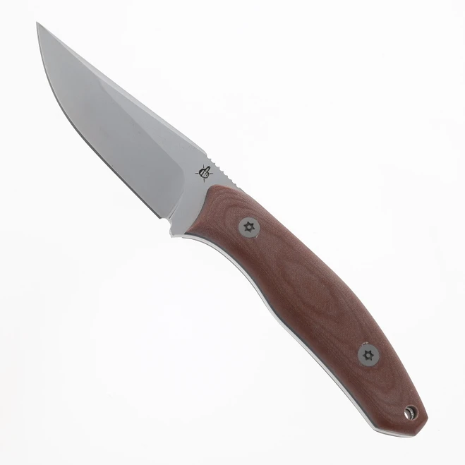 Bastard Knives Sirius Fixed Blade Knife Brown Micarta handle Sleipner Steel Blade
