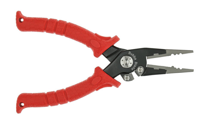 Bubba Blade Fishing Pliers Red Non-Slip Grip Handle 43084