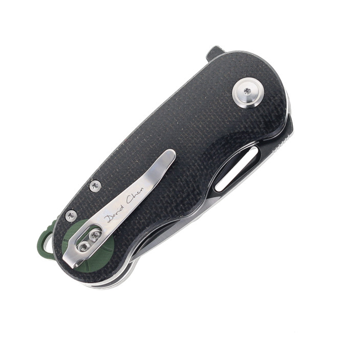 TwoSun TS506 Flipper Pocket Knife David Chen Design Black/Green