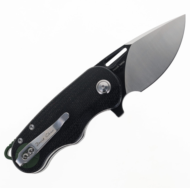 TwoSun TS506 Flipper Pocket Knife David Chen Design Black/Green
