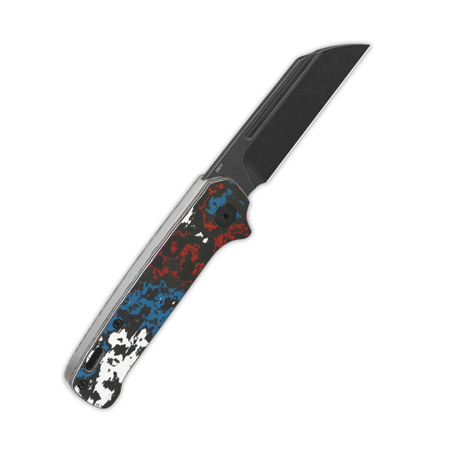 ナイフ QSP Penguin Slip Joint Folding Knife Black/Red/Blue Carbon
