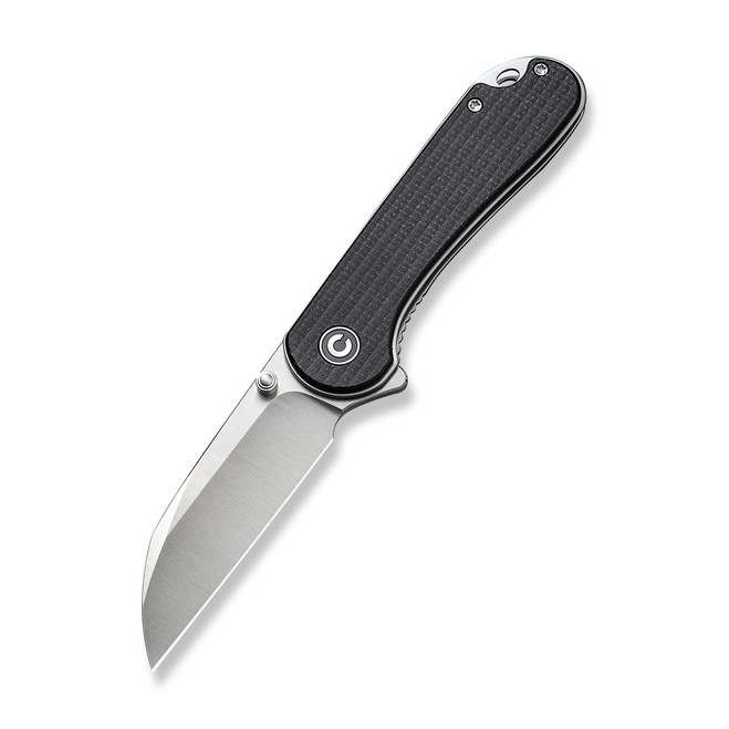 Civivi Elementum Folding Knife Black Canvas Micarta Handle Nitro-V Wharncliffe Plain Edge Satin Finish C18062AF-3 Civivi Elementum Folding Knife Black Canvas Micarta Handle Nitro-V Wharncliffe Plain Edge Satin Finish C18062AF-3