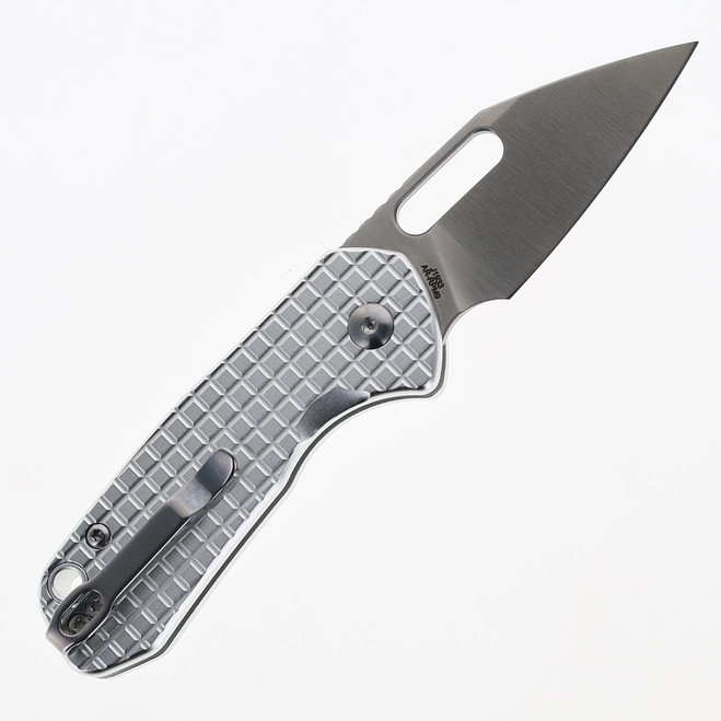 WMK Exclusive CJRB Mini Pyrite Frag Pattern Button Lock Pocket Knife ...