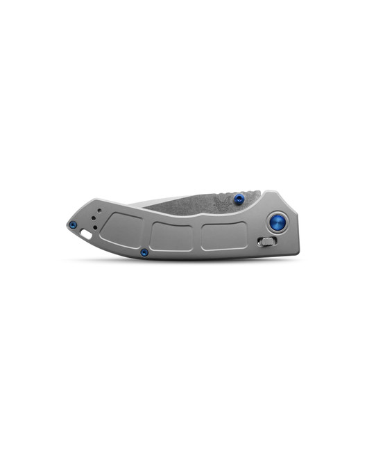 Benchmade Narrows Axis Lock Folding Knife Gray Titanium Handle