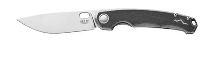 MKM Eclipse Folding Knife Black Stonewash Titanium Handle Magnacut Plain Edge Stonewash Finish MKM EL-GYBK Eclipse MKM Eclipse Folding Knife Black Stonewash Titanium Handle Magnacut Plain Edge Stonewash Finish MKM EL-GYBK Eclipse