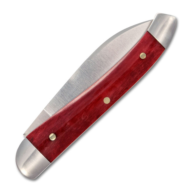 Rosecraft French Broad Jack Folding Knife Red Apple Bone Handle D2