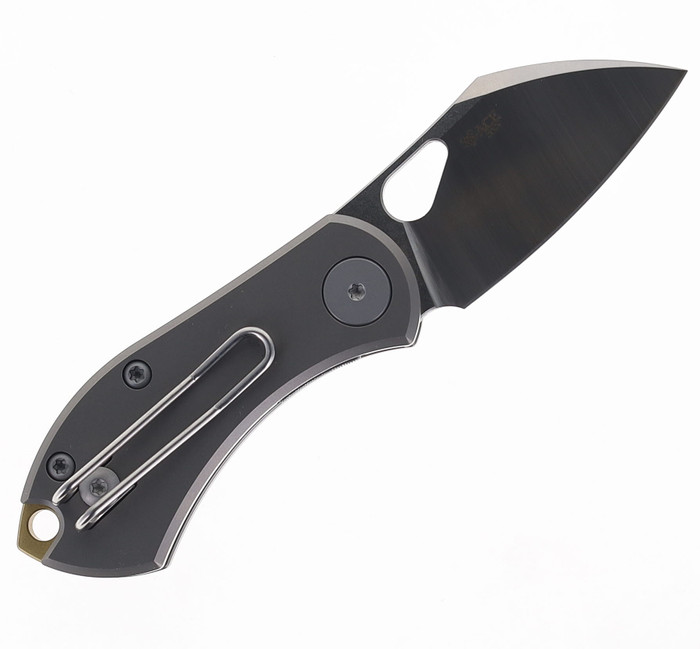 Giant Mouse Knives ACE Nibbler Folding Knife Gray Titanium Handle