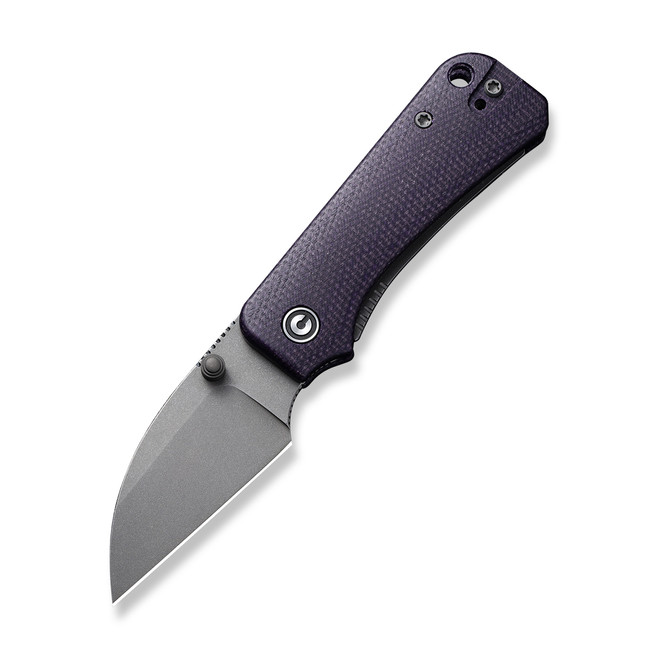 Civivi Baby Banter Folding Knife Purple Canvas Micarta Folding Knife Nitro-V Wharncliffe Plain Edge Gray Stonewash C19068SC-2 Civivi Baby Banter Folding Knife Purple Canvas Micarta Folding Knife Nitro-V Wharncliffe Plain Edge Gray Stonewash C19068SC-2