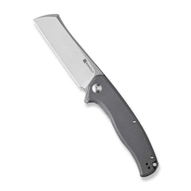 Sencut Traxler Folding Knife Gray G10 Handle 9Cr18MoV Sheepsfoot Plain Edge Satin Finish S20057C-3 Sencut Traxler Folding Knife Gray G10 Handle 9Cr18MoV Sheepsfoot Plain Edge Satin Finish S20057C-3
