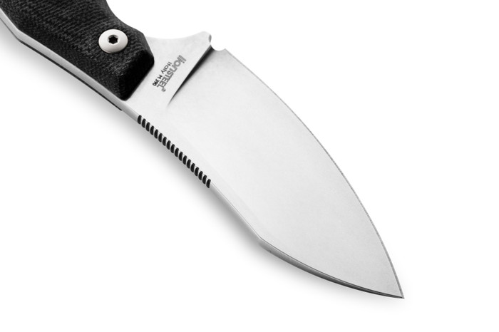 Lion Steel H1 Fixed Blade Knife Black G10 Handle M390 Plain Edge