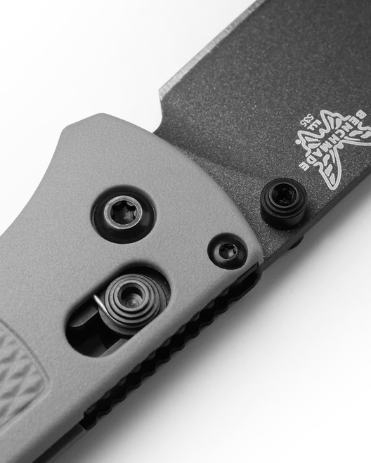 Benchmade Bugout Folding Knife Storm Gray Grivory Handle S30V
