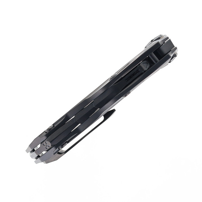 Rike Knife Black DLC Athron Pocket Knife Dinosaur Skull Shaped