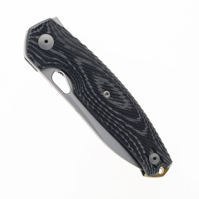 Giant Mouse Jagt Pocket Knife Magnacut Steel Black Canvas Handle