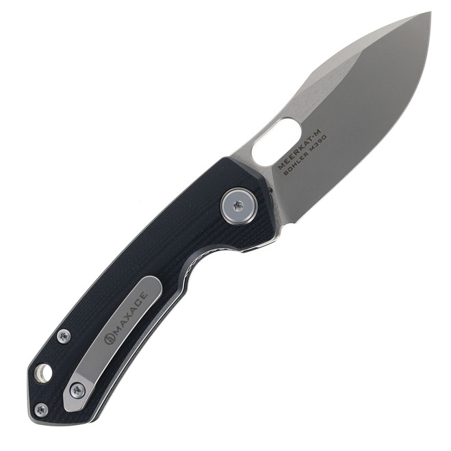 Maxace Meerkat-M Pocket Knife Black G10 Handle M390 Blade M17A
