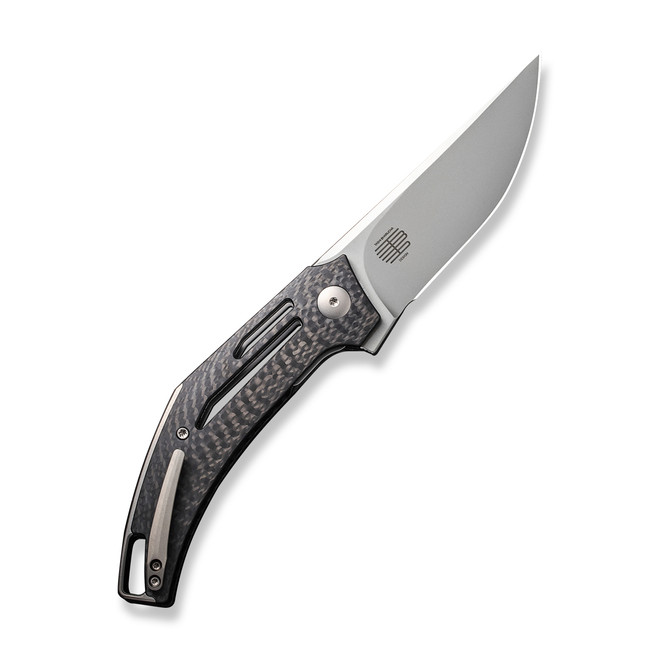 WE Speedliner Folding Knife Black Twill Carbon Fiber Handle 20CV