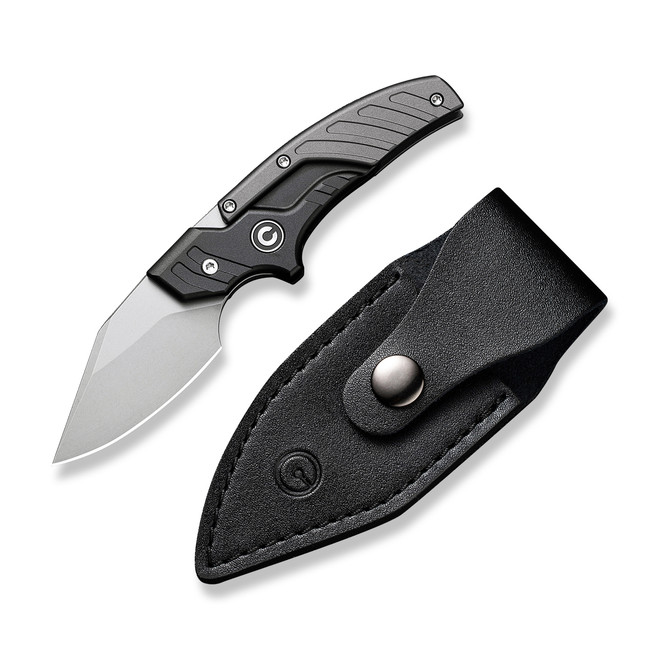 Civivi Typhoeus Adjustable Fixed Blade Knife Black/Gray Aluminum Handle 14C28N Plain Edge Stonewash Finish C21036-3 Civivi Typhoeus Adjustable Fixed Blade Knife Black/Gray Aluminum Handle 14C28N Plain Edge Stonewash Finish C21036-3