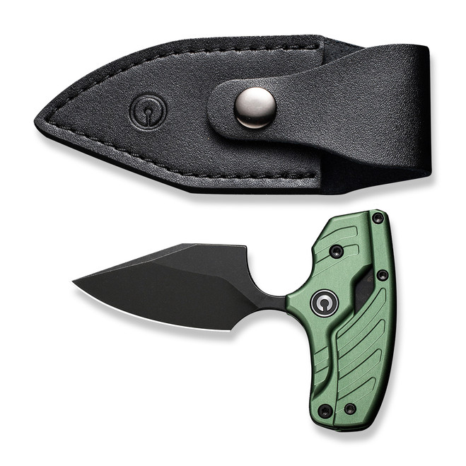 Civivi Typhoeus Adjustable Fixed Blade Knife Green Aluminum Handle