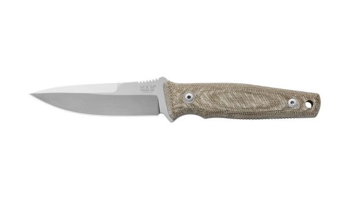 MKM Terzuola TPF Defense Fixed Blade Knife Green Micarta Handle