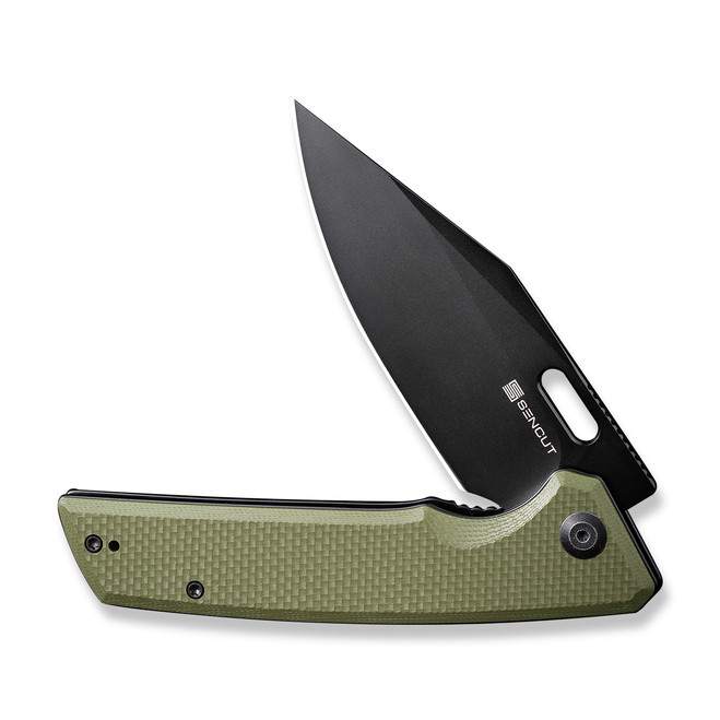 Sencut GlideStrike Folding Knife Coarse OD Green G10 Handle