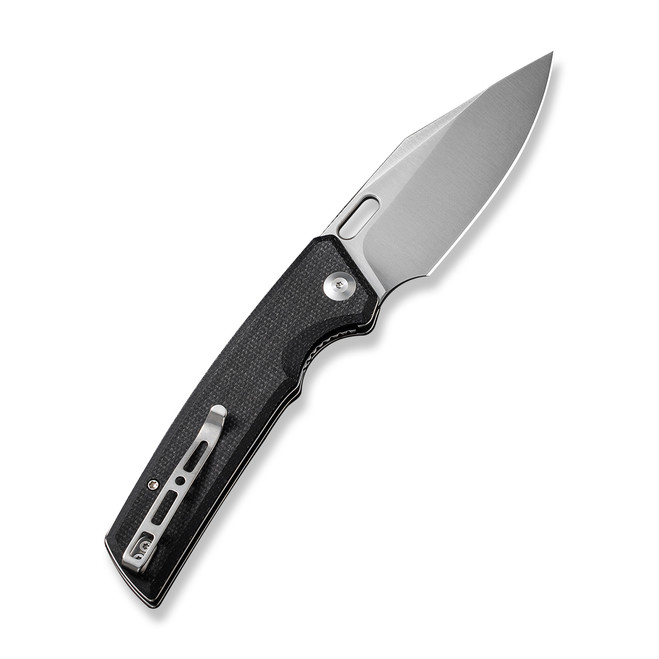 Sencut GlideStrike Folding Knife Black Canvas Micarta Handle Clip
