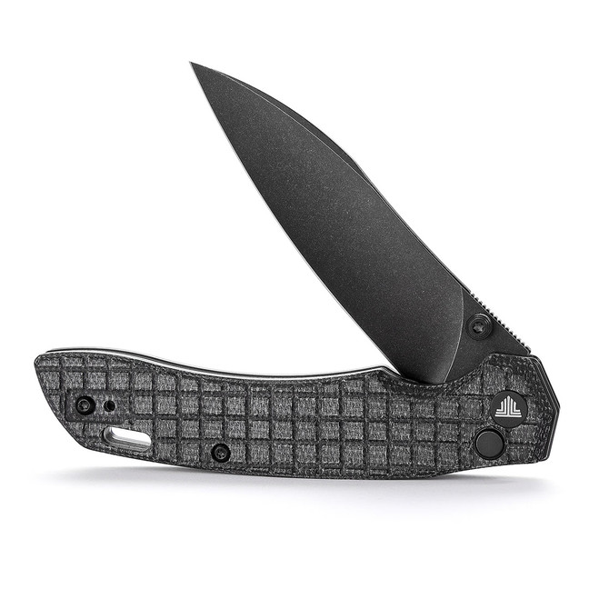 Trivisa Aur-04B Folding Knife Black Micarta Handle 14C28N