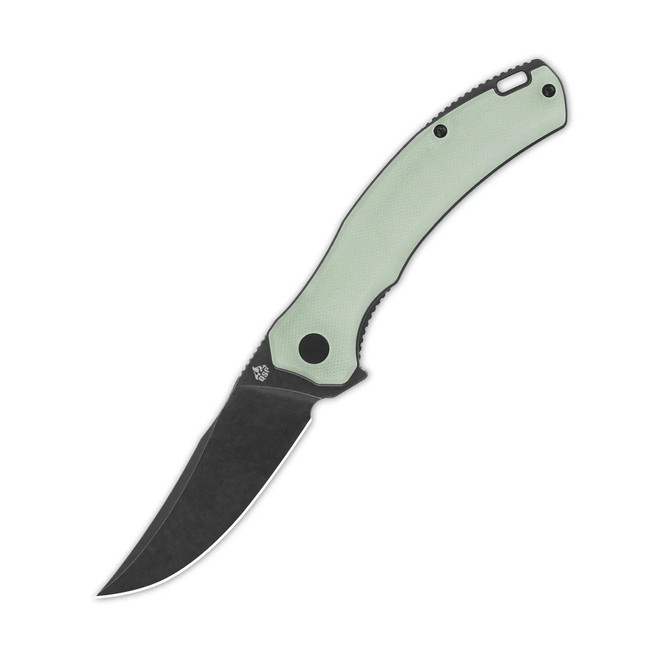 QSP Walrus Liner Lock Folding Knife Jade G10 Handle D2 Plain Edge QS151-A2