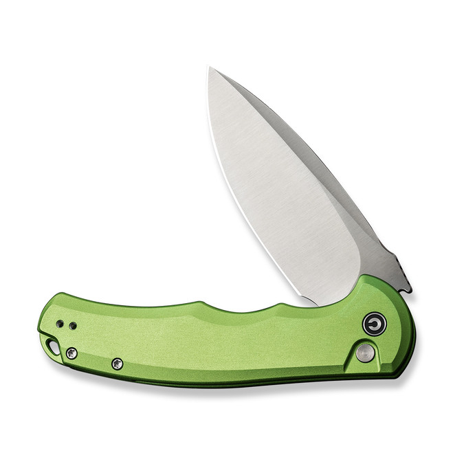 Civivi Button Lock Praxis Folding Knife Lime Green Aluminum Handle