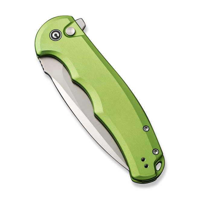 Civivi Button Lock Praxis Folding Knife Lime Green Aluminum Handle