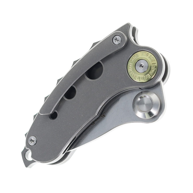 TwoSun Knives TS417 Wong Design Pocket Knife Titanium Handle D2
