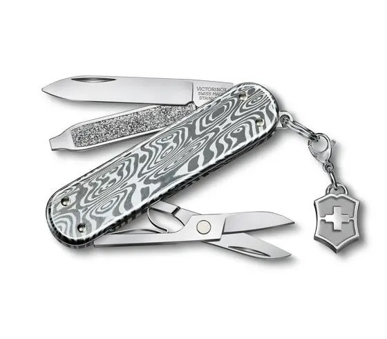 Victorinox Classic SD Multi-Tool Brilliant Damast Handle For Sale