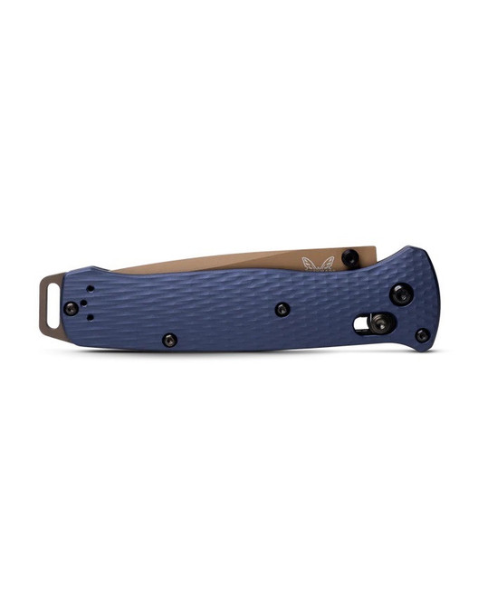Benchmade Bailout Folding Knife Crater Blue Aluminum Handle CPM-M4
