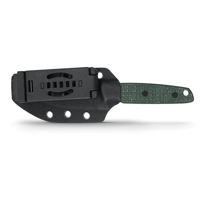 Vosteed Mink Fixed Blade Knife Green Micarta Handle Nitro-V Clip