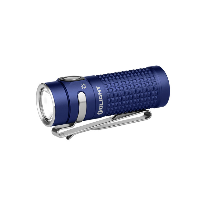Olight Baton 4 EDC Flashlight Regal Blue Aluminum Body 1300 Lumens