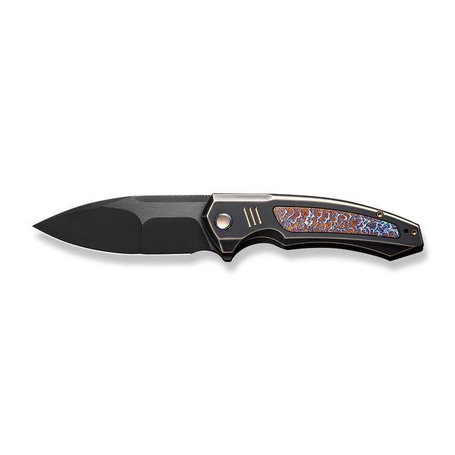 WE Hyperactive Folding Knife Bronze/Black/Flame Titanium Handle