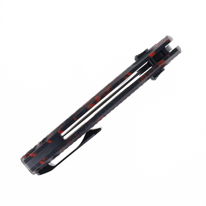 DAMONDE EQUIPMENT GOTOKU チョーGD2 Kunwu Django Folding Knife Red G-Mascus Handle Elmax Plain