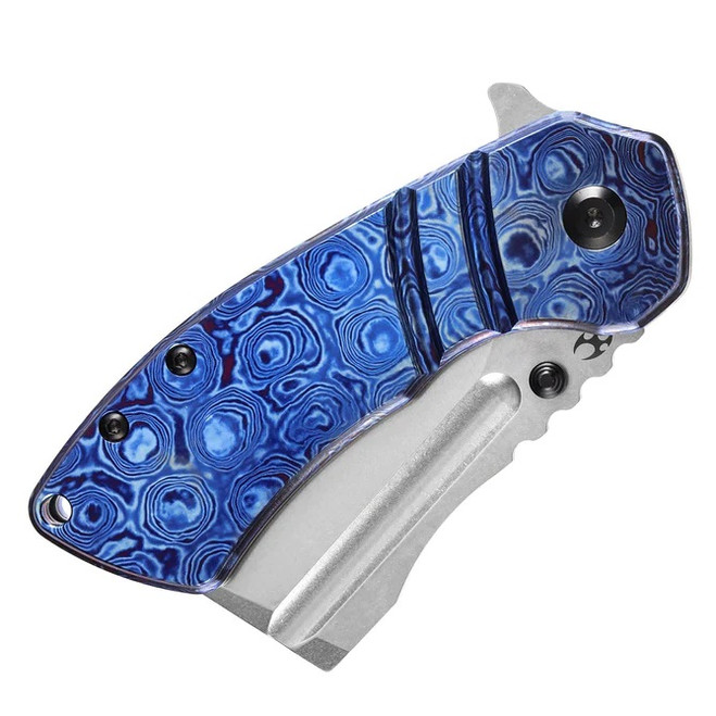 【人気商品！】 Kansept M Korvid Folding Knife Timascus Handle | White その他