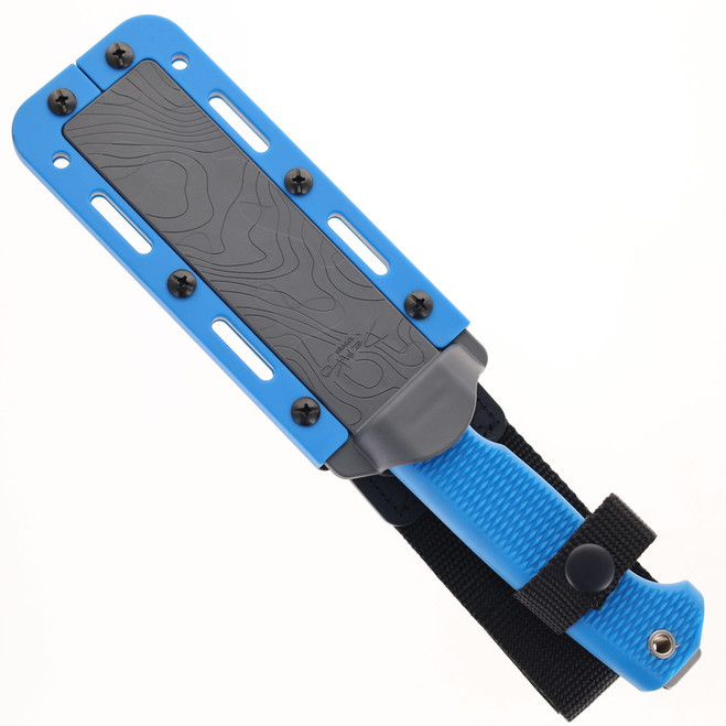 Demko Knives Freereign Fixed Blade Knife Blue Handle Blue/Gray