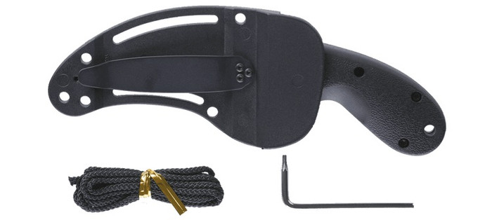 CRKT Bear Claw Fixed Blade Knife Black GRN Handle AUS-8 Plain Edge