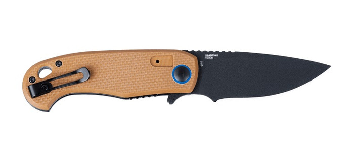 CRKT P.S.D II Folding Knife Tan G10 Handle AUS 10 Plain Black
