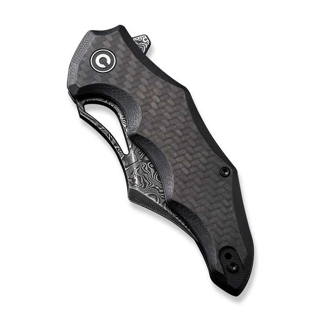 Civivi Chiro Folding Blade Knife Black Carbon Fiber/G10 Handle