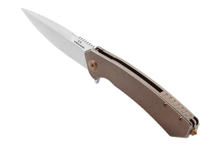 Ganzo Adimanti Skimen-TBZ Folding Knife Bronze Titanium Handle